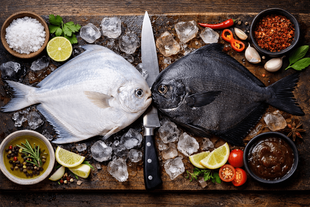 فرق ماهی حلوا سفید و حلوا سیاه